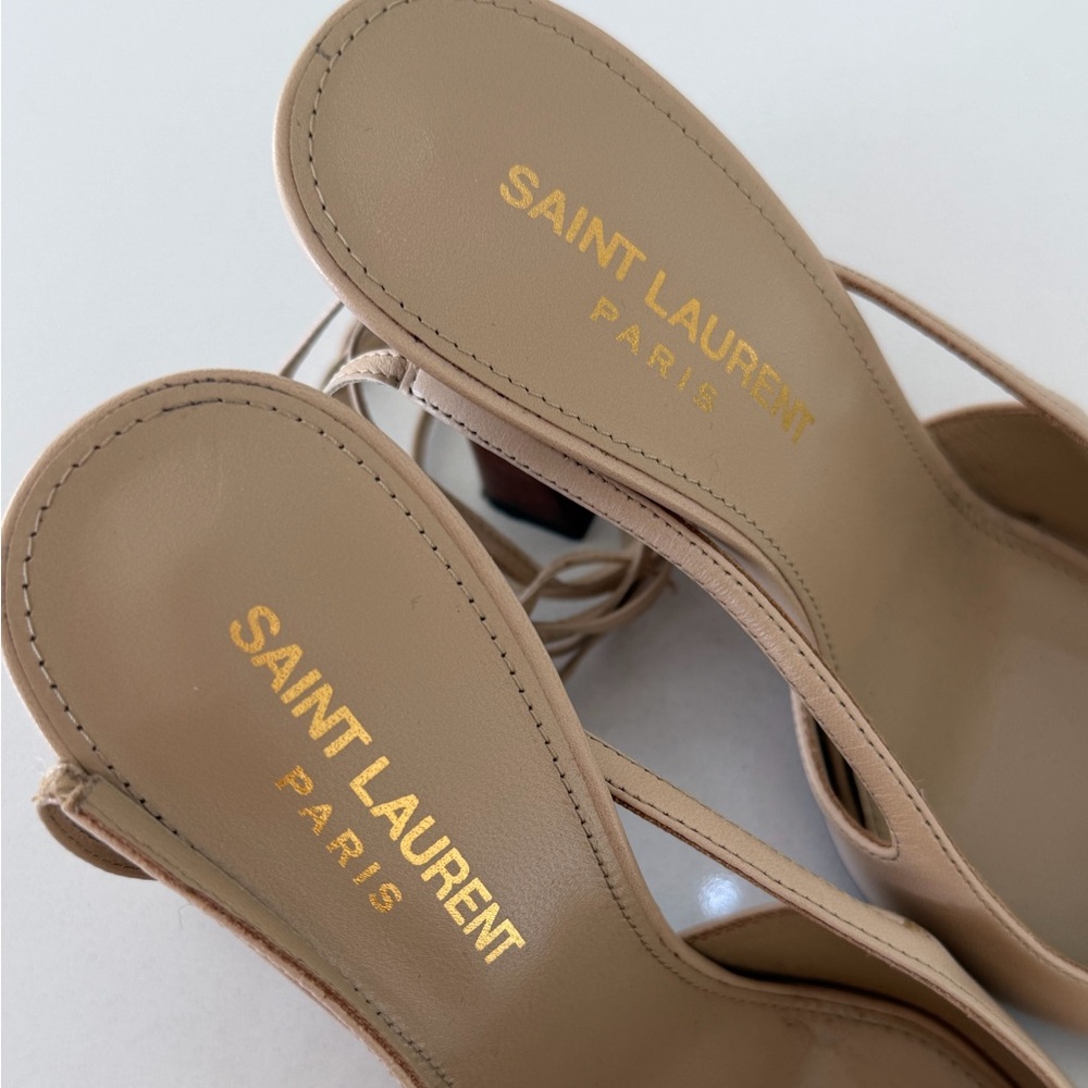 Saint Laurent Blade Slingback Heels - Picture 9 of 11